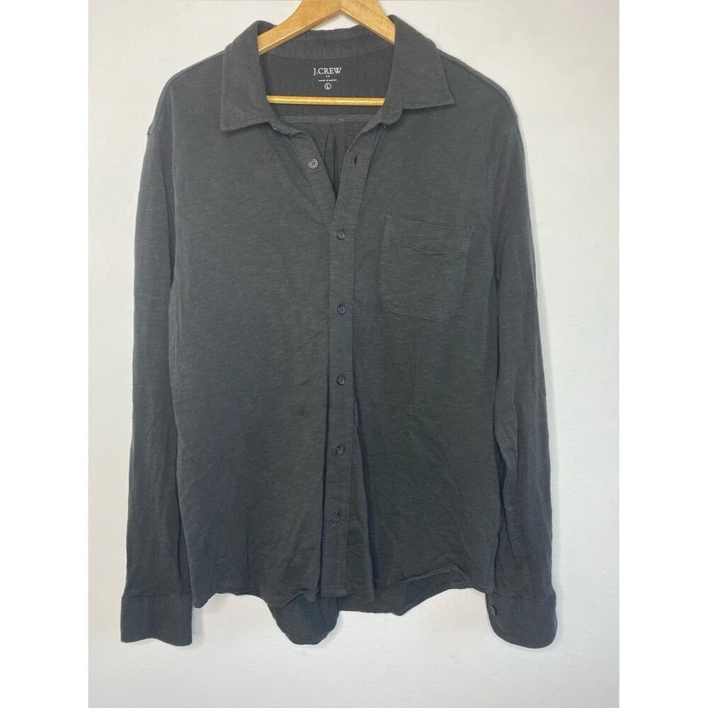 J Crew dark grey Casual Button down Shirt Size L